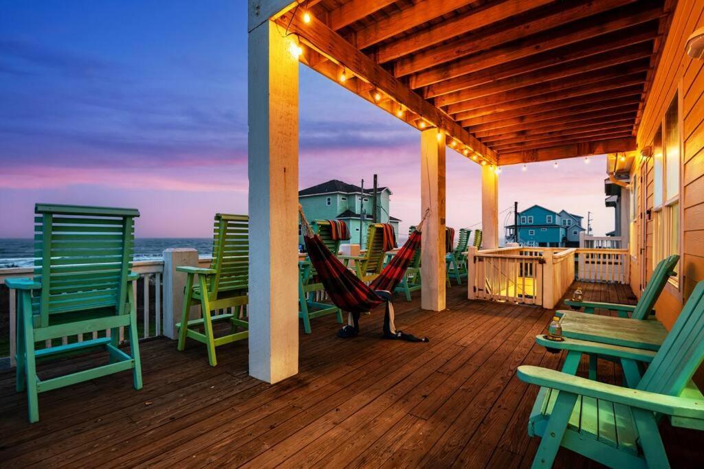 Beachfront*Spectacular View*4 Bd*Sleeps 14 Villa Bolivar Peninsula Bagian luar foto