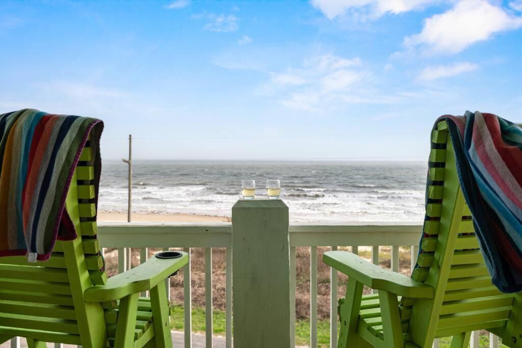 Beachfront*Spectacular View*4 Bd*Sleeps 14 Villa Bolivar Peninsula Bagian luar foto