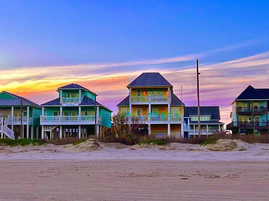 Beachfront*Spectacular View*4 Bd*Sleeps 14 Villa Bolivar Peninsula Bagian luar foto