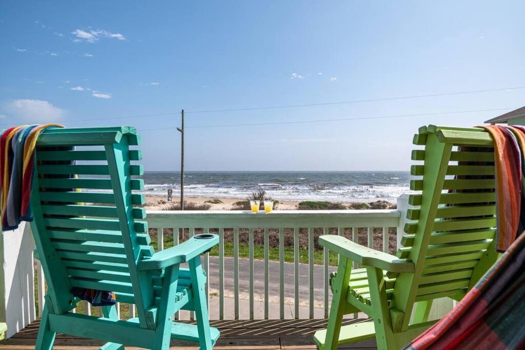 Beachfront*Spectacular View*4 Bd*Sleeps 14 Villa Bolivar Peninsula Bagian luar foto